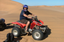 Quad biking, one of the many outdoor activities at Swakopmund