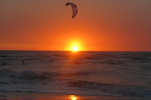 Kite Surfer at Sunset - Swakopmund