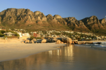 The twelve apostles overlooking Llandudno beach in Cape Town