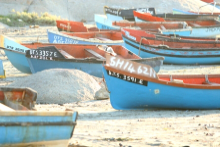 Paternoster is a fisherman's village littered with small wooden boats