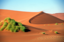 Giant sand dunes near Sossusvlei, Namibia